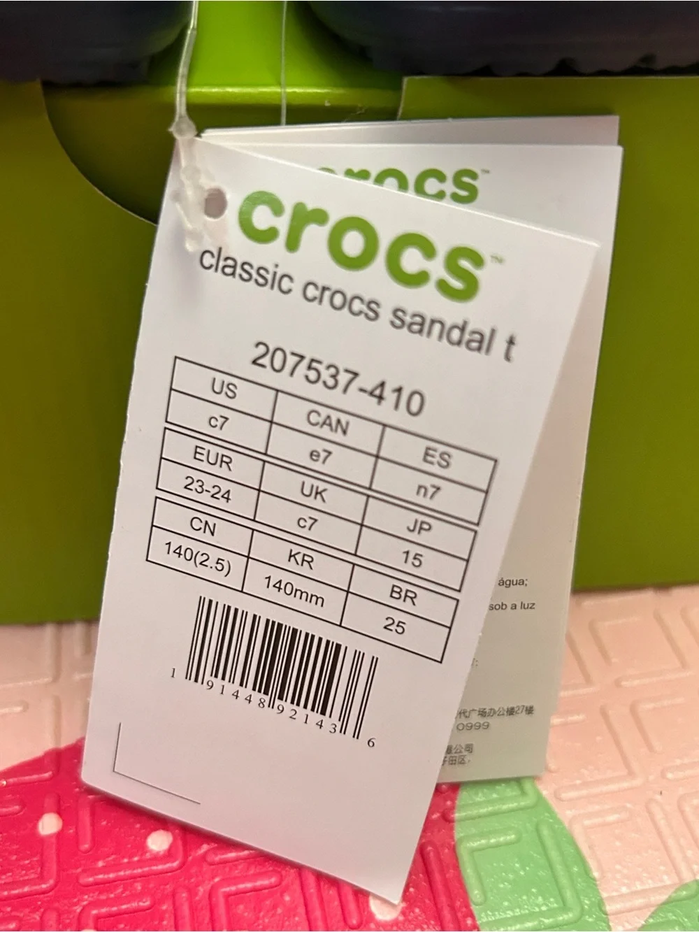 Crocs Classic Crocs Sandal Toddler Navy Blue C7 BRAND NEW